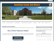 Tablet Screenshot of guadalupecounty-nm.com